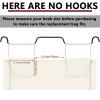Bonuci 3 Pcs Laundry Sorter Replacement Bags Hamper Cart Removable Replacement Laundry Storage Organizer Bag Hamper Liner, No Hooks 14.76 x 8.66 x 21.65 Inch (Beige,Gray,Black) view 2