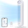 Dreo Tower Fan for Bedroom, 25ft/s Smart Standing Fans, 90 Oscillating Floor Fan with 4 Modes, 4 Speeds, 8H Timer, 28dB, Bladeless, Remote, 28 dB, Works with WiFi Voice Control view 1