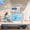 Dreo Tower Fan for Bedroom, 25ft/s Smart Standing Fans, 90 Oscillating Floor Fan with 4 Modes, 4 Speeds, 8H Timer, 28dB, Bladeless, Remote, 28 dB, Works with WiFi Voice Control view 2