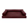 Cover ONLY Model V6 Twin Velvet Knife Edge Indoor Mattress Bolster Pillow AD368 view 2