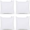 Acanva Throw Pillow Insert, Premium Stuffer Inserts Decorative Rectangle Premium Sham Forms Cushion for Sofa Couch Chair, 12x24 Inch (Pack of 4), White 4 Count view 1