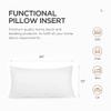 Acanva Throw Pillow Insert, Premium Stuffer Inserts Decorative Rectangle Premium Sham Forms Cushion for Sofa Couch Chair, 12x24 Inch (Pack of 4), White 4 Count view 4