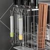 3 Layers Dish Drain Rack, Filter Drying Dishes Storage Box, Kitchen Shelves, Large Capacity, Space-Saving view 4