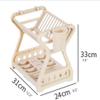 2-Tier Plastic Dish Rack, Multifunctional Dish Plate Utensil Holder, Sturdy Durable Kitchen Accessories, Space-Saving (Green ) view 2
