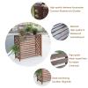 Air Conditioning Rack Solid Wood Air Conditioner Flower Rack Anti-Corrosion Air Conditioner Fence For Outside Units Brown Air Conditioner Decorative Screen Outdoor Plant Stand ( Size : 34x13.7x31inch view 2