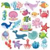 LEIFIDE 24 Pcs Ocean Cruise Door Decorations Magnetic Sea Animal Car Magnets Fish Fridge Magnets for Door Animal Turtle Crab Stickers Reusable Water Resistant Carnival Cruise Party Supplies Favors view 1