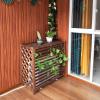 Air Conditioner Rack Outdoor Air Conditioning Cover Privacy Screen Anti-Corrosion Air Conditioner Fence Brown Plant Stand Air Conditioner Decorative Screen Shutter Design /Weather-Resistant ( Size : 3 view 4