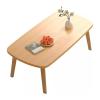SYALEO Folding Legs Coffee Table, Modern Minimalist Computer Table Foldable Low Japanese Center Table for Home and Living Room view 1