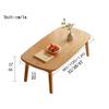 SYALEO Folding Legs Coffee Table, Modern Minimalist Computer Table Foldable Low Japanese Center Table for Home and Living Room view 2