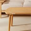 SYALEO Folding Legs Coffee Table, Modern Minimalist Computer Table Foldable Low Japanese Center Table for Home and Living Room view 3