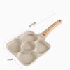 Egg Frying Pan Five holes,Nonstick Pan Saut Pan, Chefs Pan,Omelette Pan,Bacon and Burgers Compatible with all stove (White) view 2