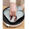 Egg Frying Pan Five holes,Nonstick Pan Saut Pan, Chefs Pan,Omelette Pan,Bacon and Burgers Compatible with all stove (White) view 3
