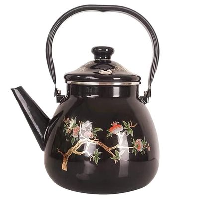 LIOONS Tea Kettle Creative Teakettle Thickened Enamel Whistle Kettle Safe Large Capacity Suitable for Induction Cooker Teapot 2.8l/94.6oz Easy to Clean