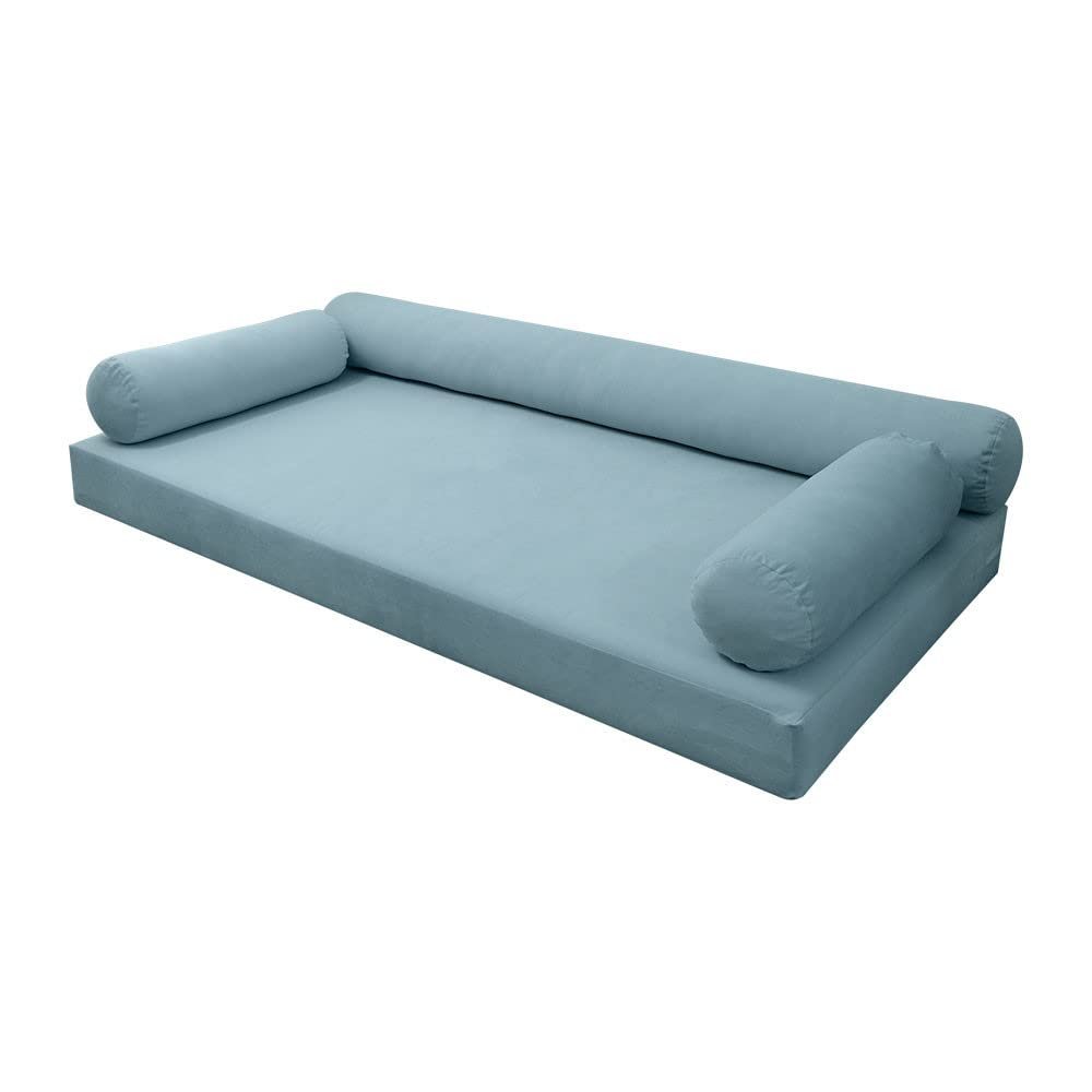 SLIPCOVER ONLY S.V6 Velvet Indoor Daybed Mattress Pillow Covers Knife Edge Full AD355