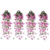 Abaodam 4pcs Hanging Fake Rattan Garland for Decor Decoration Wall Blossoms Artificial Wisteria Decorations Garden Background Arch Baskets Cherry Party Basket Wedding Vine Cm with Flowers view 1