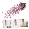 Abaodam 4pcs Hanging Fake Rattan Garland for Decor Decoration Wall Blossoms Artificial Wisteria Decorations Garden Background Arch Baskets Cherry Party Basket Wedding Vine Cm with Flowers view 4