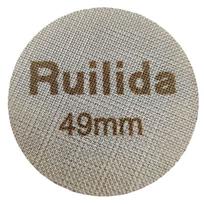 Ruilida Espresso Puck Screen 49mm, Reusable 1.7mm Thickness 150m 316 Stainless Steel Professional Barista Coffee Filter Mesh Plate for Espresso Portafilter Filter Basket (49mm)
