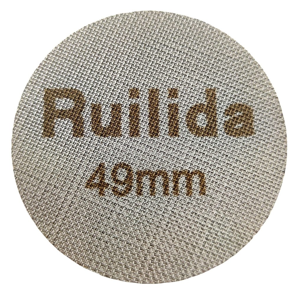 Ruilida Espresso Puck Screen 49mm, Reusable 1.7mm Thickness 150m 316 Stainless Steel Professional Barista Coffee Filter Mesh Plate for Espresso Portafilter Filter Basket (49mm)