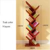 FEHUN Small Bookshelf for Kids Wood Tree Storage Shelf Floor Standing Bookcase Organizer for Living Room view 2