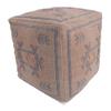 Trade Star Handwoven Sabra Pouffe Cover Thick Cotton Seating Pouf Kilim Designer Pouf Premium Cotton Handcrafted Ottoman Floor Pillow Cover Stylish Footrest for Living Room Decor Highly Durable view 1