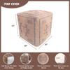 Trade Star Handwoven Sabra Pouffe Cover Thick Cotton Seating Pouf Kilim Designer Pouf Premium Cotton Handcrafted Ottoman Floor Pillow Cover Stylish Footrest for Living Room Decor Highly Durable view 3