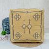 Trade Star 100% Cotton Pouf Cover Handloomed Pouf for Living Room Handcrafted Ottoman Floor Pillow Cover Thick Cotton Seating Pouffe Decor Luxurious Sabra Kilim Case Highly Durable view 2