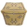 Trade Star 100% Cotton Pouf Cover Handloomed Pouf for Living Room Handcrafted Ottoman Floor Pillow Cover Thick Cotton Seating Pouffe Decor Luxurious Sabra Kilim Case Highly Durable view 4