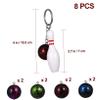 8Pcs Bowling Pins Keychain: Mini Bowling Ball Keychain Pendants Key Chain Sport s Holder for Bag Charms Party Favors Athletes view 2