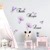 NOBRIM 2pcs Wall Decals Flower DIY Creative Wall Stickers Peel and Stick Wall Mural Sticker Flowers for Kids Girls Bedroom Room Offices Flower Decor view 4