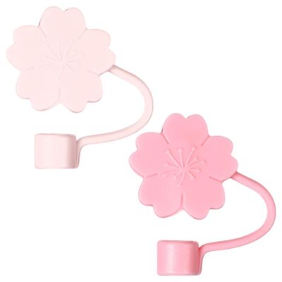2Pcs Straw Tips Silicone Straw Covers Protector Cover for Reusable s 6-8mm