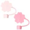 2Pcs Straw Tips Silicone Straw Covers Protector Cover for Reusable s 6-8mm view 1