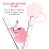 2Pcs Straw Tips Silicone Straw Covers Protector Cover for Reusable s 6-8mm view 3