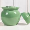 QPZK Traditional Chinese Porcelain Pickle Jar, Ceramic Fermentation Crock Pickling Pot,Fermenting Jar with Water Seal Airlock Lid Stoneware Fermenter for Sauerkraut green-10KG view 4