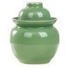 QPZK Traditional Chinese Porcelain Pickle Jar, Ceramic Fermentation Crock Pickling Pot,Fermenting Jar with Water Seal Airlock Lid Stoneware Fermenter for Sauerkraut Green-3.5KG view 1