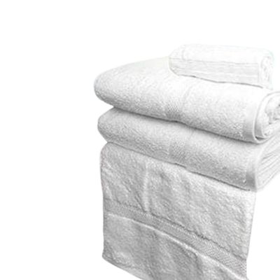 Rifz Textiles GIM Collection Hand Ring Spun Cotton Pool Towels Hotel Gym and Spa Lightweight Cotton Soft Absorbent Sheets Washable Towel Set for Bathroom (25"X52" 12.50 lb 6 PK, White)