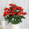 Factory Direct Craft Group of 2 Red Orange Artificial Cosmos Bouquets for Summer Arrangements and Fall Home Decor - 19" H view 2