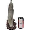 1 Pcs Large Cries Of The Night Howling Alpha Gray Wolf Statue 12" H Spirit Wolves Decor view 4