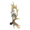1 Pcs Rustic Western Emperor Moose Deer Antler With Howling Wolves Family Figurine view 2