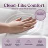 CirclesHome Crib Size Mattress Pad Pillow Top - Double Puff Fleece Top Down Alternative Mattress Protector -Soft, Comfortable, and Hypoallergenic - Stretches from 7-9 inches for Snug Fit view 3