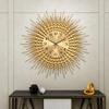 DAYDAYART 28 Inch Gold Large Wall Clock Decorative Metal Mid Century Wall Clocks, Modern Big Silent Non-Ticking Clock, Modern Handmade Home Art Decor for Living Room, Bedroom, Dining Room view 2