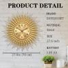 DAYDAYART 28 Inch Gold Large Wall Clock Decorative Metal Mid Century Wall Clocks, Modern Big Silent Non-Ticking Clock, Modern Handmade Home Art Decor for Living Room, Bedroom, Dining Room view 4
