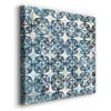 Renditions Gallery Wall Hanging Canvas Wooden Prints for Room Decorations Blue Merola Crystal Tile Dye Modern Design Artwork Perfect for Kitchen Home Restaurant Paintings - 10"X10" LT504 view 2
