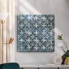 Renditions Gallery Wall Hanging Canvas Wooden Prints for Room Decorations Blue Merola Crystal Tile Dye Modern Design Artwork Perfect for Kitchen Home Restaurant Paintings - 10"X10" LT504 view 4