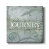 Renditions Gallery Motivational Wall Artwork for Room Decor Life is Journey not Destination Inspirational Canvas Paintings & Prints for Office Restaurant Decorations Picture - 10"X10" LT501 view 1