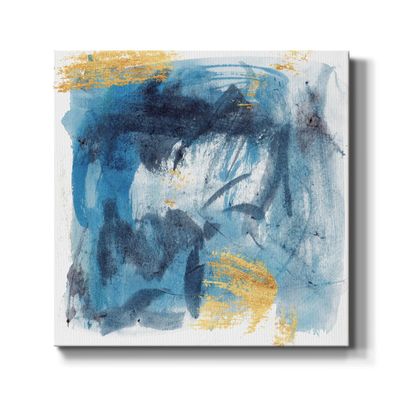 Renditions Gallery Abstract Wooden Artwork for Farmhouse Decor Rustic Neutral Floating Nebula Colorful Wall Hanging Canvas Paintings for Office Restaurant Decorations Picture - 10"X10" LT504