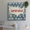Renditions Gallery Canvas Art for Home Decorations Rustic American Flag Fourth of July Collection Red & Blue Wall Hanging Artwork for Dining Living Room Office Hotel Prints - 10"X10" LT501 view 4