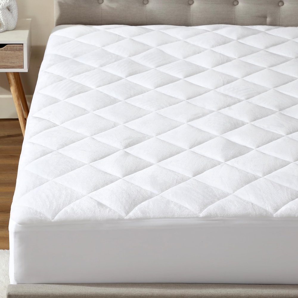 CirclesHome RV Size Mattress Pad Pillow Top - Double Puff Fleece Top Down Alternative Mattress Protector -Soft, Comfortable, and Hypoallergenic - Stretches from 14-16 inches for Snug Fit