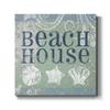 Renditions Gallery Abstract Wall Art Modern Paintings for Home Decor Rustic Green & White Beach House Sign Canvas Wall Hanging Picture for Dining Living Room Office Artwork - 10"X10" LT501 view 1