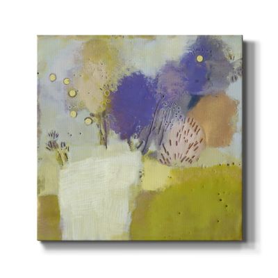 Renditions Gallery Canvas Wall Art Paintins for Room Decorations Rustic Misty Colors Abstract Wall Hanging Wooden Picture & Prints Perfect for Office Kitchen Home Artwork - 10"X10" LT501