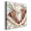 Renditions Gallery Beautiful Wooden Wall Hanging Paintings for Home Decor Abstract Ice Skate Boots Canvas Prints & Picture for Dining Room Office Kitchen Decorations Art - 10"X10" LT501 view 2